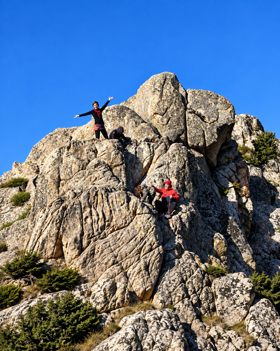 photo Vertical Balagne sortie en falaise 6
